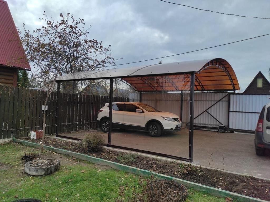 Прозрачные шторы ПВХ для навеса под автомобиль в Борисовке